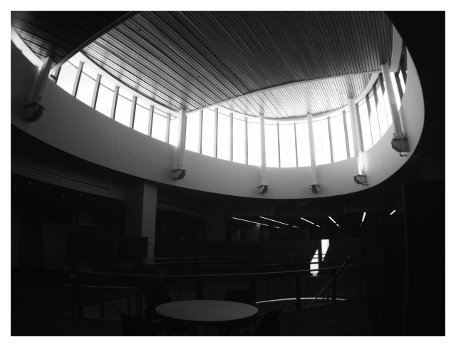 2. Atrium, ISE Building, iPhone 4s, September 2013; © Sally W. Donatello and Lens and Pens by Sally, 2013